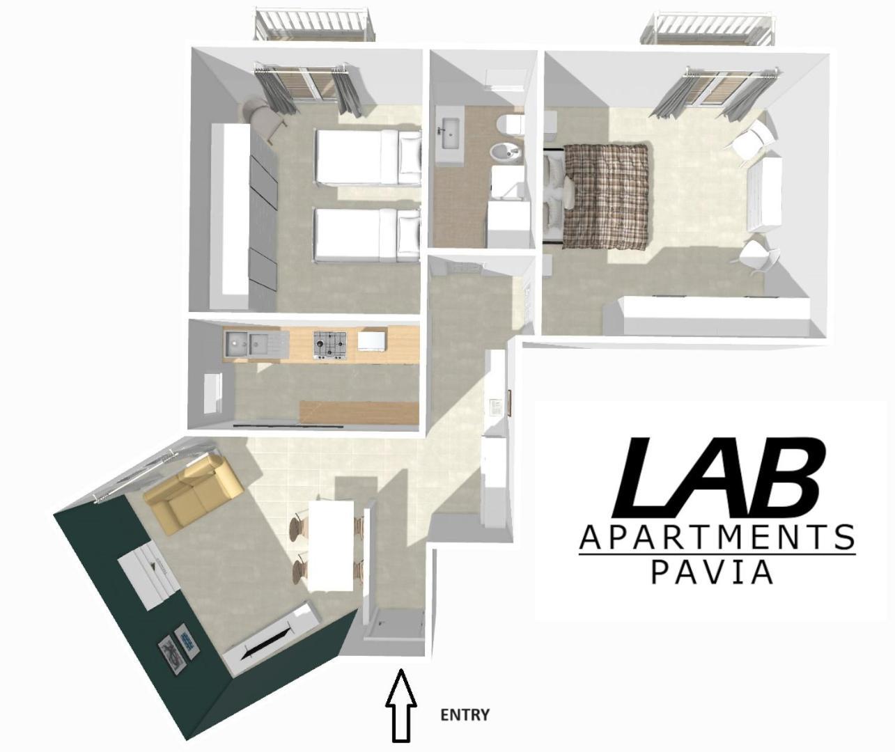 Lab42 City & San Matteo Apartment - 2 Bedrooms 帕维亚 外观 照片